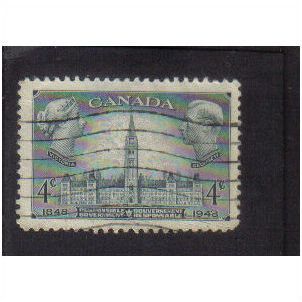 1948 canada parlaiment biulding 4c f/u sg411