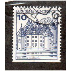 GER 1977 10pf 'CASTLES (EX BOOKLET)' FINE USED (EBID30-078)