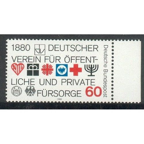 Germany 1980 - SG1922 - Centenary of German Assoc Welfare Societies (unused)