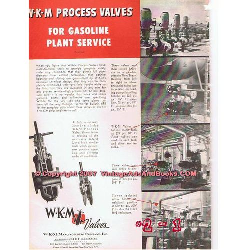 W-M-K MFG COMPANY 1955 oil gas ACCO petroleum gasoline vintage ad
