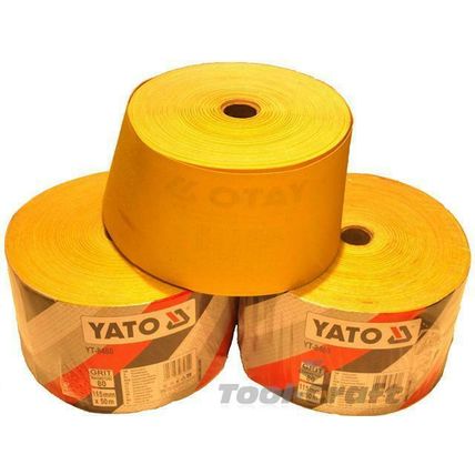 Yato semi open sand paper 50 m grids: 40, 60, 80, 100, 120, 150, 180, 240, 320