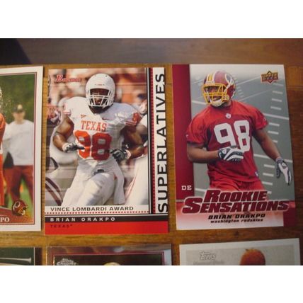 2009, 8-Premium Cards, All Rc's, BRIAN ORAKPO