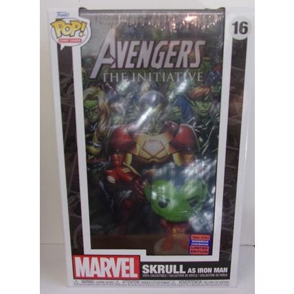 FUNKO / POP ' MARVEL ' COMIC COVERS SKRULL as IRON MAN (2023)