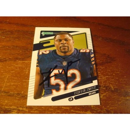 2021 Panini Donruss, Autograph Card, w/COA, KHALIL MACK, Bears