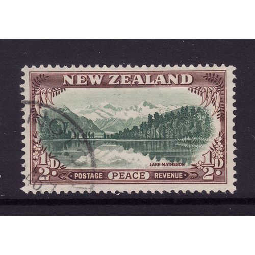 NEW ZEALAND 1946 SG 667 1/2d LAKE MATHESON FINE USED#5