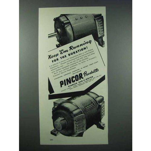1943 Pincor Products Ad - Keep 'Em Running
