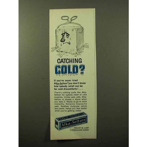 1964 Alka-Seltzer Ad - Catching Cold?