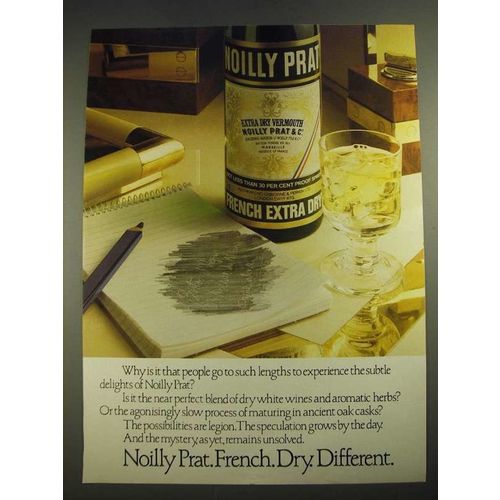 1978 Noilly Prat French Extra Dry Vermouth Ad