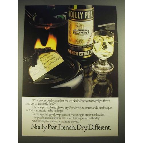 1978 Noilly Prat French Extra Dry Vermouth Ad - Dry Different
