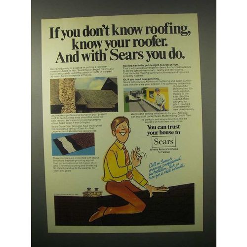 1980 Sears Roofing Ad - Know Your Roofer