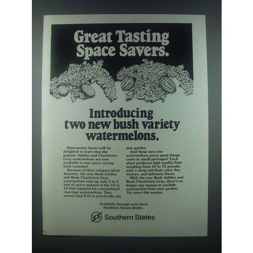 1985 Southern States Bush Jubilee Watermelons Ad