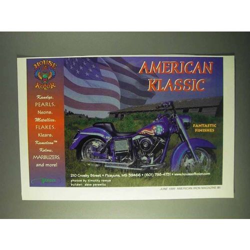 1999 Valspar House of Kolor Paint Ad - American Klassic