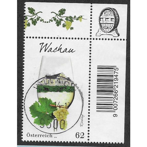 AUT 2014 62c 'WINE REGIONS - WACHAU' FINE USED (EBID56-336)