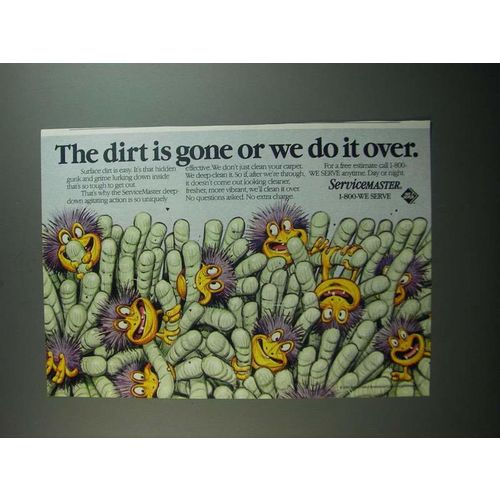 1991 Servicemaster residential/Commercial Services Ad - The dirt is gone