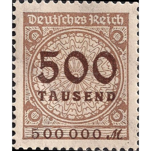 GERMANY, EMPIRE, Inflation, brown 1923, 500000M, #2