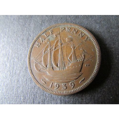1939 GEORGE VI HALFPENNY FREE POST. H