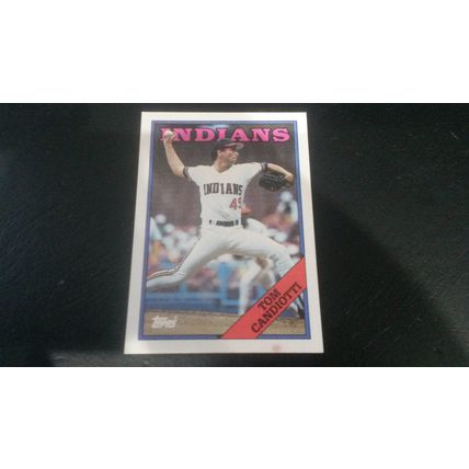 1988 Topps Card # 123 Tom Candiotti Very Good-Excellent (4) Cleveland Indians