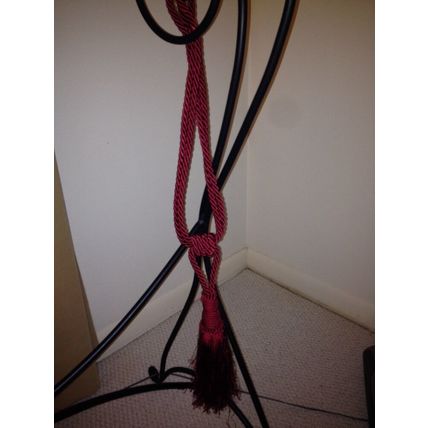 Tassel Tie back Tieback Thick Corded for Drape Curtain Rich Burgundy 25" Long