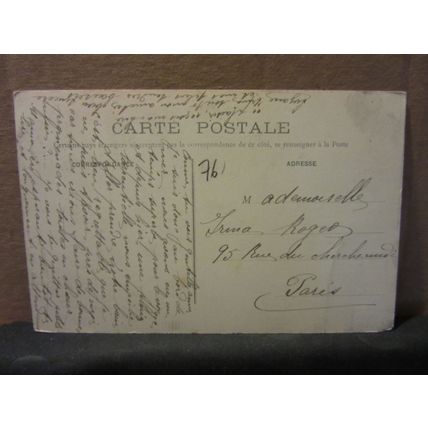 CRIEL-PLAGE, FRANCE used antique postcard 1909 postmark