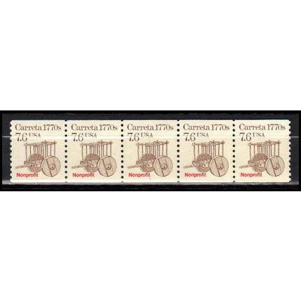 2255 7.6c Carreta Very Fine MNH Dry Gum PNC 1/5 X2976