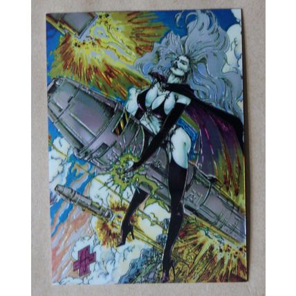 Lady Death All-Chromium Base trading Card # 33 (C) 1994 Chaos Krome comics