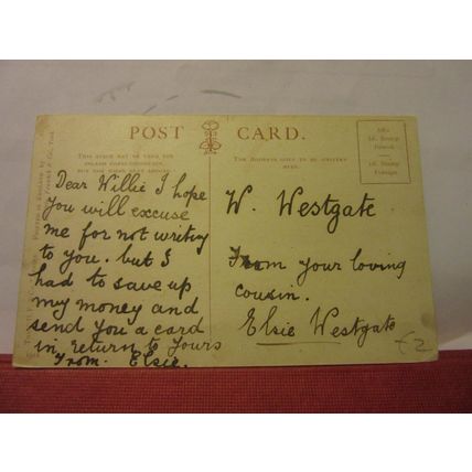THE CLACKING MILL used antique postcard by D. F. & Co /