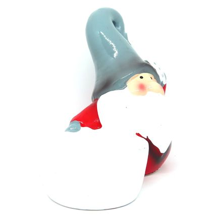 Christmas Santa Claus Tealight Holder Ceramic 12 CM