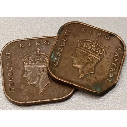 STRAITS SETTLEMENTS British Monarch KING GEORGE VI 1945