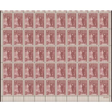 Charles Wilson Peale Full Sheet of 50 - 3 Cent Stamps Scott 1064