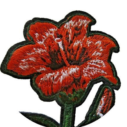 Flower Sew On Patch Flower Badge Decoration Motif Badges 12cm x 8cm Plant P405