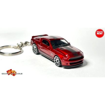 RARE NICE GIFT KEY CHAIN RED FORD SHELBY MUSTANG GT500 SS SUPER SNAKE or DIORAMA