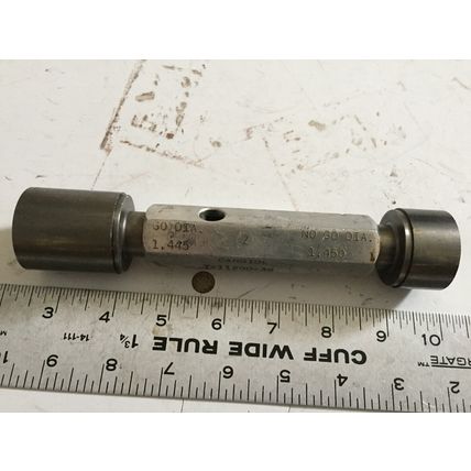 used GO NO GO GAGE, GO NOGO GUAGE 1.445, 1.450 THE PIPE MACHINERY ,AM