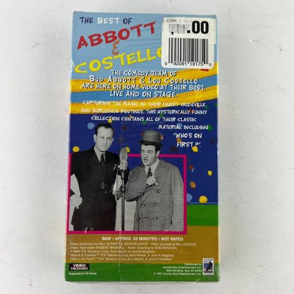 Abbott & Costello: Best of Live VHS Video Tape New Sealed