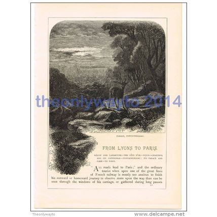 Forest, Fontainebleau, France, Book Illustration (Print), 1880