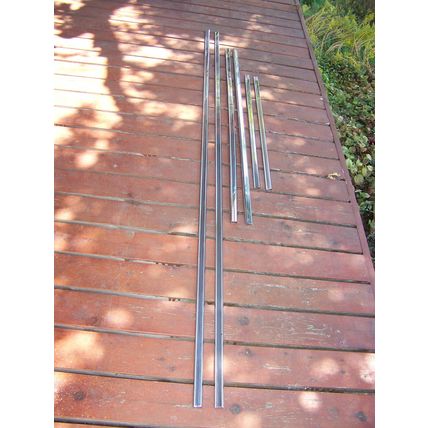 1965 CHRYSLER NEW YORKER 2D HT UPPER BODY SIDE TRIM OEM 6 PCS TWO DOOR HARD TOP