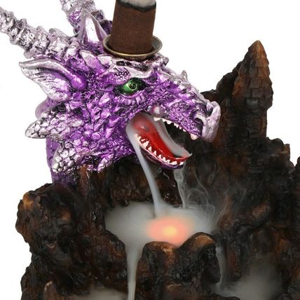PURPLE DRAGON Light Up Backflow Incense Burner