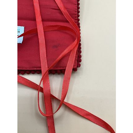 A Cute Melody Ross Brave Girl Embroidered Flower Travel Pouch Jewelry Roll Bag