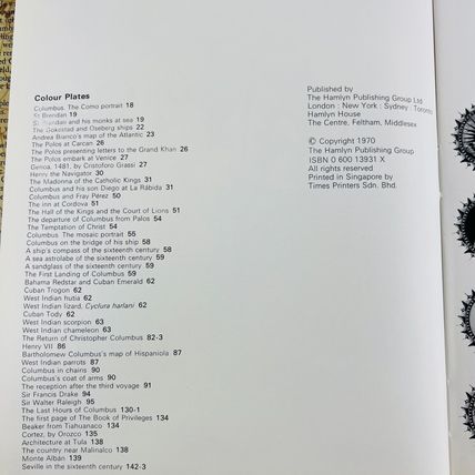 Voyages of Columbus Hardcover Book 1970 by Rex & Thea Rienits