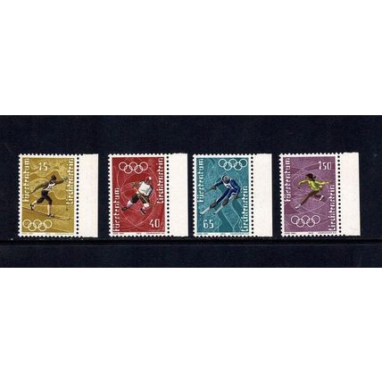 LIECHTENSTEIN 1971 WINTER OLYMPIC GAMES SAPPORO SET OF 4 MINT NEVER HINGED MNH