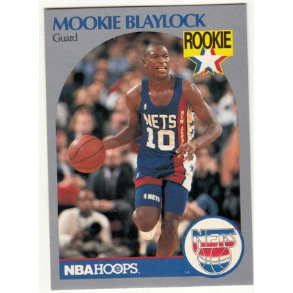 1990-91 Hoops Mookie Blaylock RC basketball card #193 - Timberwolves