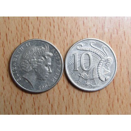 Australia 2001 10 Cents Coin
