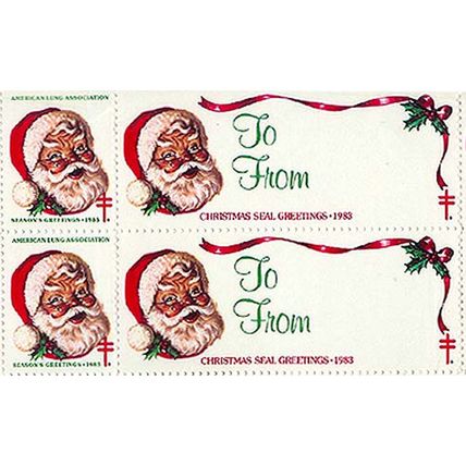 Mint Sheet of 1983 Christmas Seals