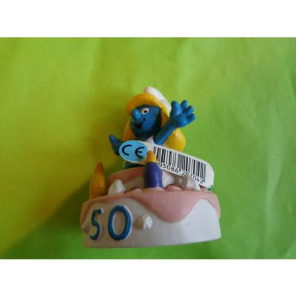 50th Anniversary Birthday cake Smurfette smurf
