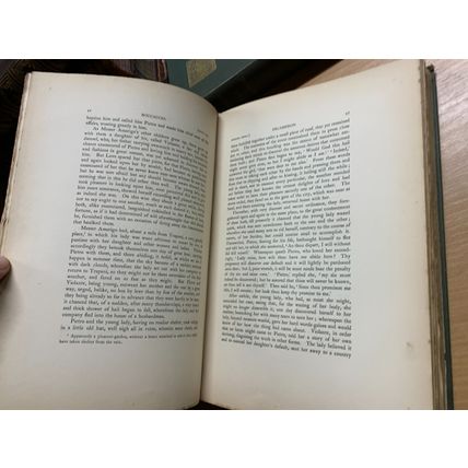 RARE* 1893 G BOCCACCIO "THE DECAMERON" LIMITED EDITION VOLS 1 & 2 BOOKS (EV5)