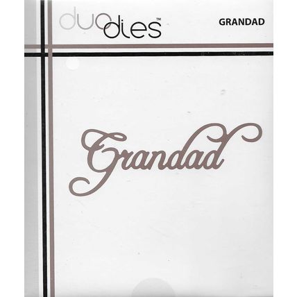Duo Dies. Grandad Die. Die Cutting Cardmaking Scrapbooking Crafts