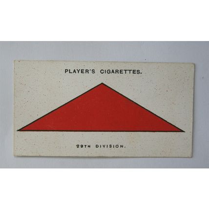 1924 Players Army Corps & Divisional Signs No. 6, 29th Division