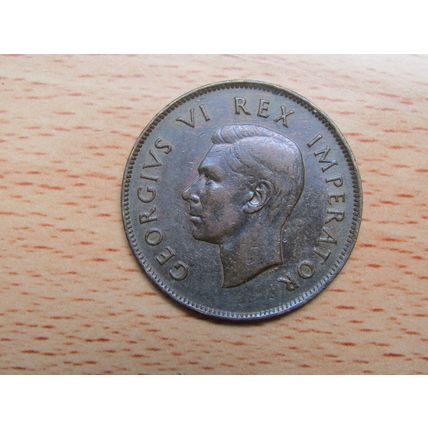 South Africa 1944 1d Penny Coin