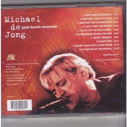 Michael De Jong : Park Bench Serenade. (2001) CD Album