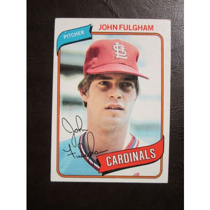 Two (2) John Fulgham Baseball Cards - See Pictures and Description Below