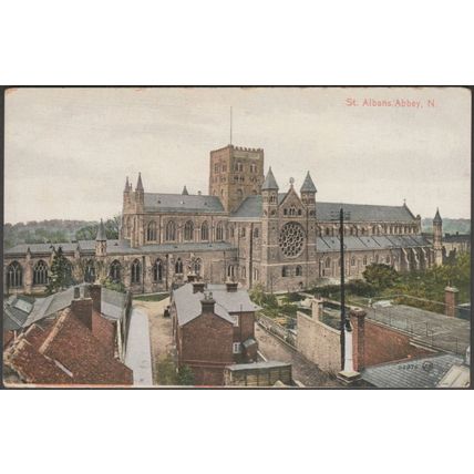 North, St Albans Abbey, Hertfordshire, c.1905-19 - Valentine's Postcard